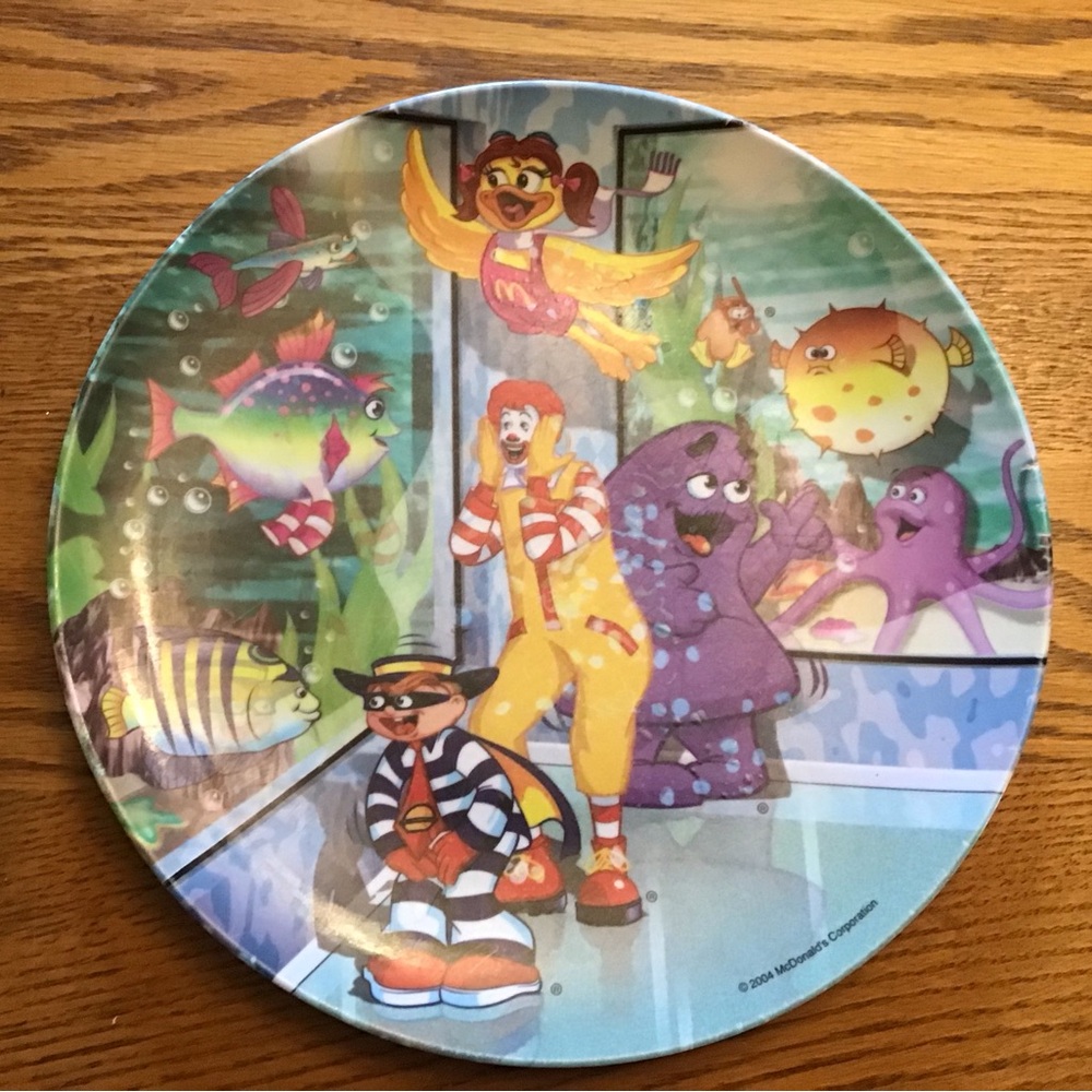 🍽️ ★❦꒒ik୧⌵♡⌵N୧w❦★ AUCTION PRICE👩🏻‍⚖️ Aquarium Plastic Plate Ronald McDonald